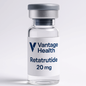 A 20mg vial of retatrutide.